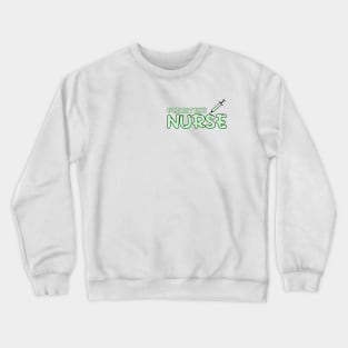 Pediatric Nurse Green Crewneck Sweatshirt